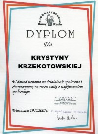 Dyplomy naszego Kandydata